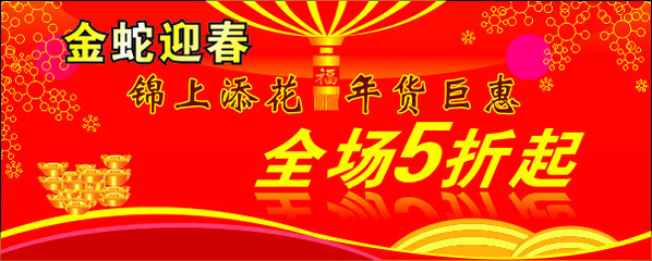 年货促销海报矢量图 节日庆祝与文化艺术的视觉盛宴